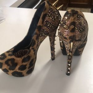Cheetah print heels